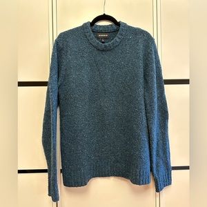 Bonobos 100% wool donegal crew neck sweater medium